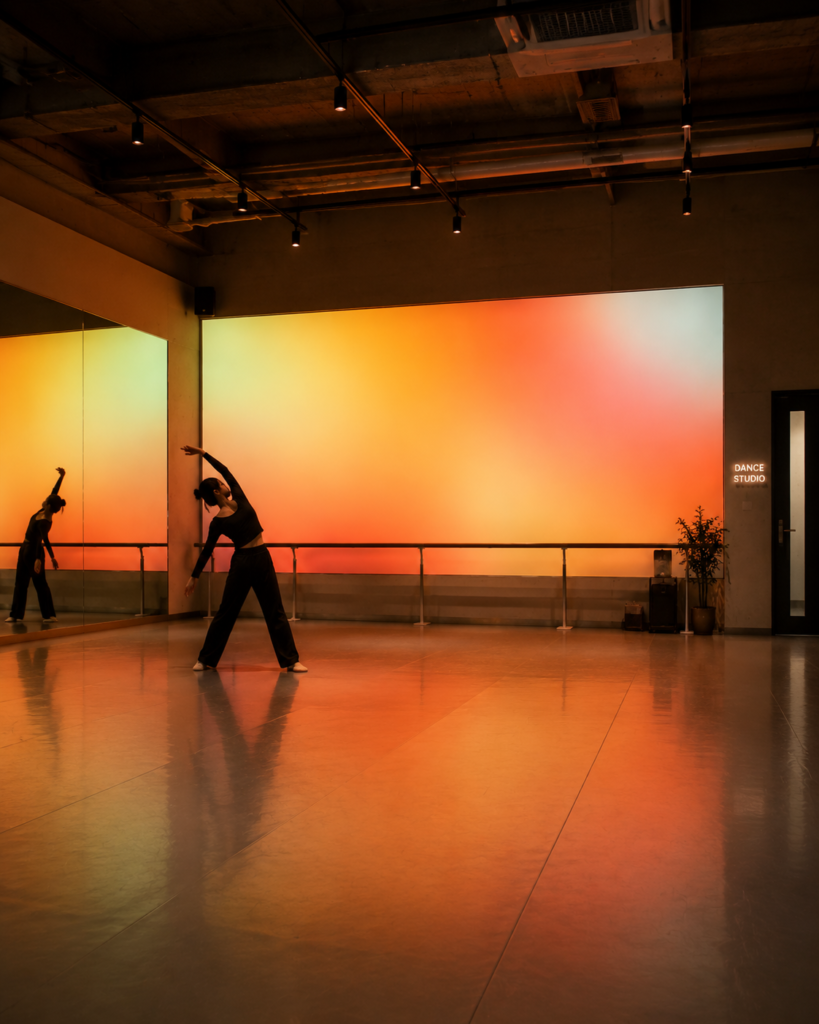 dynamic color case dance studio
